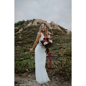 BHLDN Sorrento Beaded Embellished Wedding Dress
